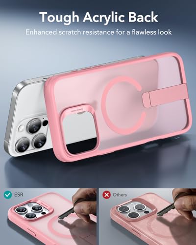 ESR for iPhone 16 Pro Max Case with Flickstand, for MagSafe, Frosted Pink - image 7
