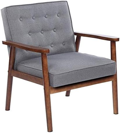 75x69x84CM Meeting Waiting Room Confere400 lbs League Executive Guest Chair Guest Reception Chairs Wooden Lounge Chair Mid-Century Chair Retro Accent Single Sofa Chair Seat Office Executive Side Chair