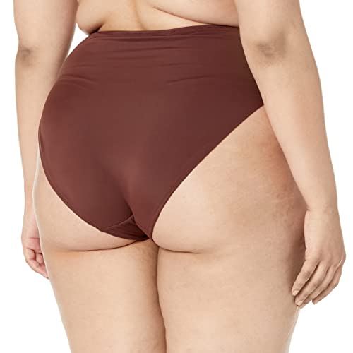 Amazon Essentials Women's High Waist High Leg Bikini Bottom, Deep Brown, Medium #TOP5