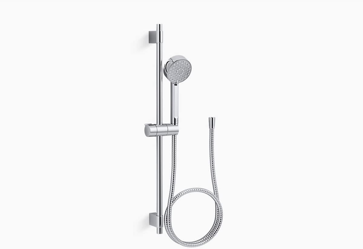 KOHLER 98361-G-CP Awaken G90 Multi-Function Handshower Kit, Handheld Shower Head with 24" Slidebar and 60" Hose, 1.75 GPM, Polished Chrome