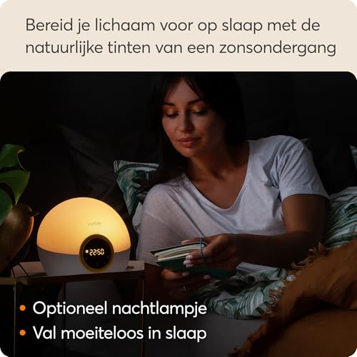 Lumie Bodyclock Rise 100 Wake-up Light - Lichte wekker met simulatie van zonsopgang en zonsondergang voor beter slapen, wakker worden en energie