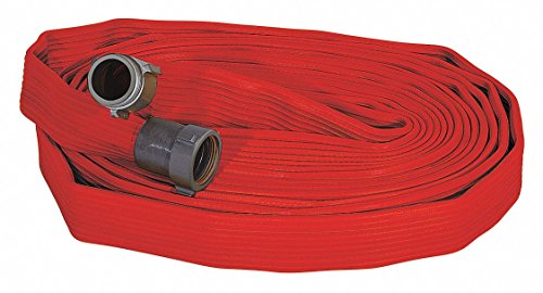 Fire Hose, 50 ft. L, Red, 2-1/2