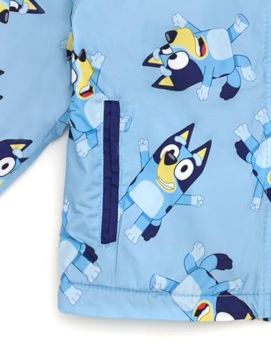 Bluey Zip Up Waterproof Rain Jacket Infant to Little Kid Sizes (12 Months - 5-6)4