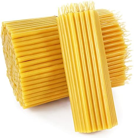 NKlaus 175g. Beeswax Altar Candles Church Quality Thin Candles Ritual Candles (Approx. 50 Pieces) 36261
