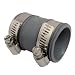 LASCO 25-6759 Flexible Rubber Tubular Coupler with Clamps for Metal or Plastic, 1 1/4-Inch