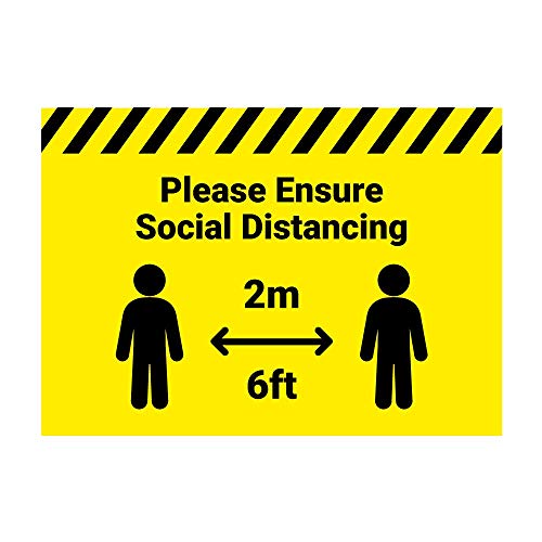 Veuillez garder votre distance par rapport aux autres réseaux sociaux - Graphique 400 x 300 mm Cover