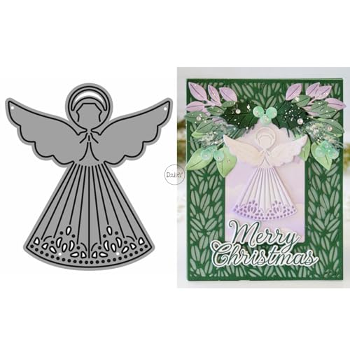 Catálogo para Comprar On-line Papel de grabado los 5 mejores. 43 DzIxY - Troqueles de corte de metal con figura de ángel para hacer tarjetas, juego de troqueles de papel para grabado en relieve