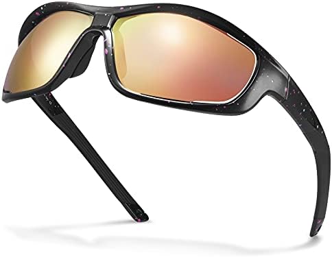 Carfia Retro Polarised Sunglasses for Women UV400 Protection Driving Outdoor Acetate Frame