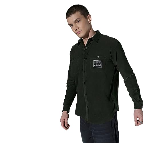 Image of Hubberholme Men's Oversized Full Sleeve Corduroy Shirt