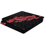MightySkins Skin Compatible with Sony PS4 Slim Console - Red Dragon | Protective, Durable, and Unique Vinyl Decal wrap Cover | Easy to Apply, Remove, and Change Styles | Made in The USA