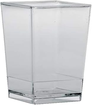 Martellato 100 Piece Cubic Small Glass, 100 ml, Transparent
