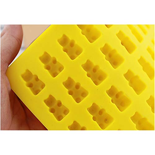 Toppathy – Forma de 50 cavidades em formato de urso de silicone para fazer doces e cupcake, gelatina