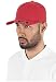 Produktbild Flexfit 5 Panel Baseball Cap - Unisex Mütze, Kappe für Herren und Damen, einfarbige Basecap, rundum geschlossen - Farbe red, Größe S/M