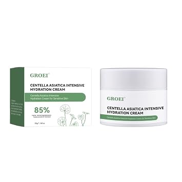 Centella Asiatica Moisturizer Cream, 85% Natural Ingredients, 1.69 fl oz | Intensive Hydration Face Moisturizer Cream, Gentle Barrier Repair for Sensitive & Dry Skin - Lightweight Daily Skincare