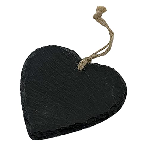 DRAGIMEX SCHIEFER- HERZ Hänger 10 x 10 cm. Schieferherz. Herz Anhänger. Steinherz. Kanten GEBROCHEN.