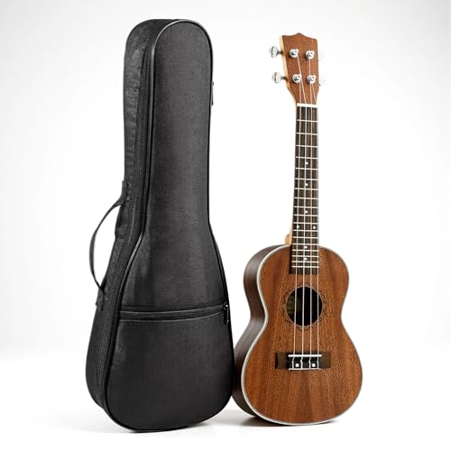 21in Ukulele Case Soft Soprano Ukulele Case Durable Padded Bag with Adjustable Straps Durable Guitar Case Backpack