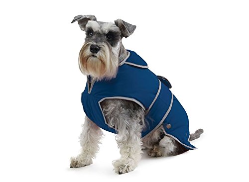Ancol Muddy Paws Stormguard Rainproof Warm Dog Coat Jacket - Blue Large