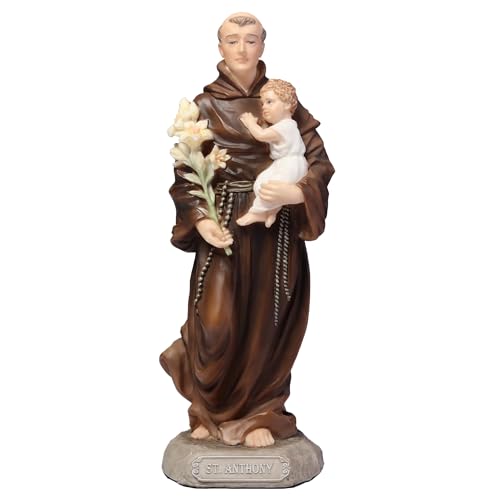 Estatua Saint Anthony con Niño Jesús 6.25 pulg miniatura 1