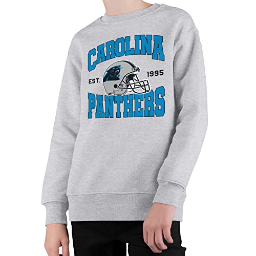Junk Food NFL - Carolina Panthers Team Helmet Kids Crewneck Grey