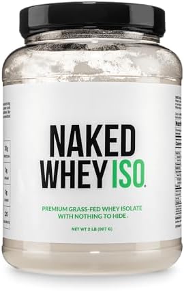 NAKED Whey Isolate Protein - Only 2 Ingredients, 30g Grass-Fed Pr...