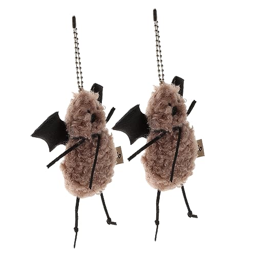 BESTYASH 1 Juego Bolso Colgante De Oso Para Mochila Decoración Colgante Amuleto De Juguete Cadena De Patas Bolsa Bolsas Hinchadas Bolso De Mano Lindo Mini Animal De Peluche 2 piezas