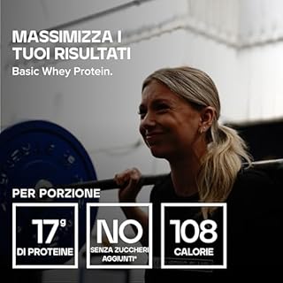 Bulk Basic Proteine del Siero in Polvere | Cioccolato | 1,25kg | 41 Porzioni | Fino a 18g di Proteine | Basso Contenuto di Zuccheri | Rapido Assorbimento | Supporta la Crescita e il Recupero Muscolare