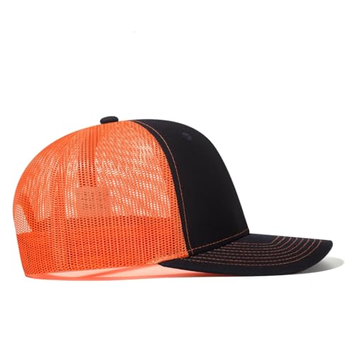 Image of Quanhaigou Trucker Hat - Mesh Snap Back - Unisex Adjustable Baseball Cap - Outdoor Hats for Men Women