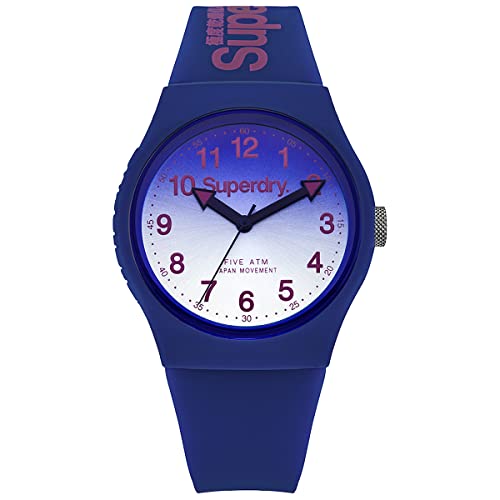 Superdry Urban Collection Blue And White Quartz Analog Watch (Model: Syg198Uu) #TOP29