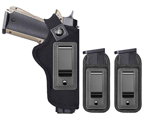 TACwolf 1911 Magazine Holster IWB Fits Most 1911 Style Handguns Kimber Colt S & W Sig Sauer Remington & More