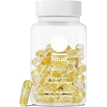 Ritual Vegan Omega 3 Supplement - Science-Backed Dose of DHA and EPA - Bioavailable Omega-3 from Algae Oil - Brain, Heart, and Eye Health Support** - Citrus - 30 Capsules - 30 Servings