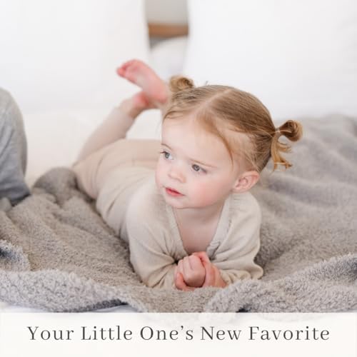 Image of Saranoni Bamboni Baby Blanket | Luxury Plush Super Soft Blanket | Breathable Comfy Blankets for Kids and Teens | Gray - 40 inch x 60 inch