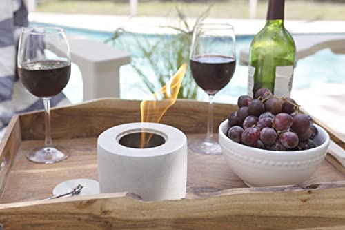 Ang Lifestyle Products Tabletop Fire Pit, Rubbing Alcohol Fireplace, Fireplace For Indoor And Outdoor, Small Mini Smores Maker, Mini Fire Pit, Concrete Bowl, Fire Pit Bowl,Gray #TOP4