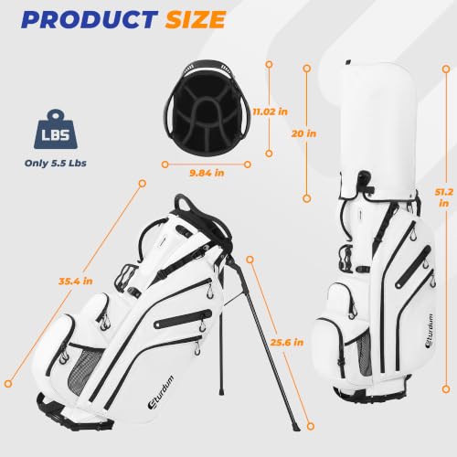 Sturdum 8 Way Golf Stand Bag with Selfie Phone Pocket and MOLLE System by Sturdum - Used condition - Image 7