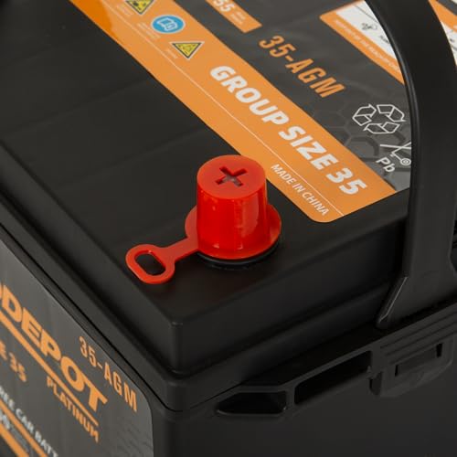 Image of BCI Group 35 Car Battery, 12V 55Ah Automotive Battery Premium Maintenance Free AGM Batteries, 650CCA, 100RC, 36 Months Warranty