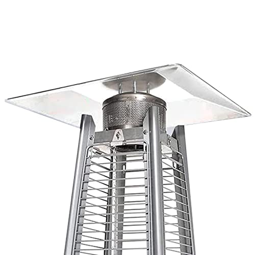 Couverture chauffage extérieur carré étanche et bouclier réflecteur - 2