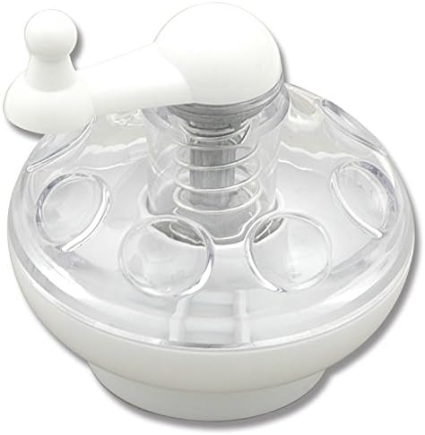 Norpro Nut and Hard Spice Grinder for Nutmeg Ginger Rock Salt and Peppercorn White 3.5" x 3" x 3"