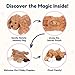 PixieCrush Adopt Me Dog Stuffed Animals for Girls Ages 3 and Up - Plush Labradoodle Dog Pillow with 4 Surprise Puppies Inside - Soft Puppy Toys for Kids - Cute Dogs Plush Set for Imaginative Play
