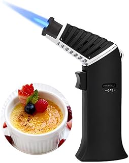 TOPKAY Butane Torch, Kitchen Blow Torch, Cooking Torch Lighter, Refillable Culinary Creme Brulee