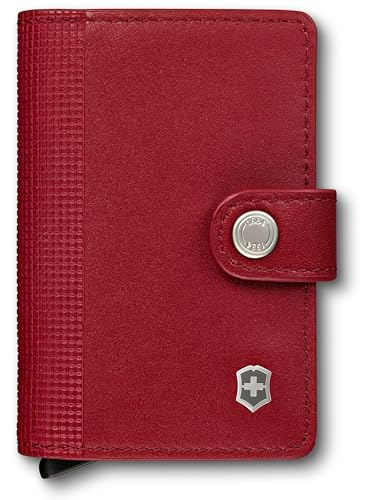 Victorinox Altius Secrid Leather Card Wallet - Victorinox Red