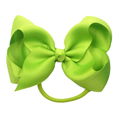 40Pcs 4.5 Inches Boutique Pops Hair Bows Elastic Hair Ties Grosgrain Ribbon Big Cheer Bow Ponytail Holder Rubber Hair Bands For Girls Toddlers Kids Teens In Pairs #TOP7
