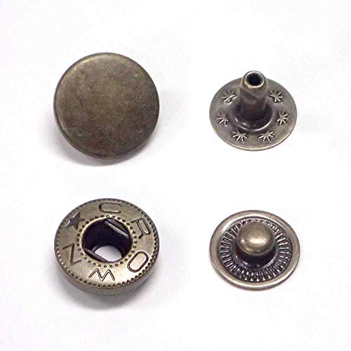 バネホック 大 No.5 13mm (アンティーク, 100セット)（Amazon）