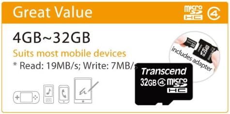 Transcend 16 GB microSDHC Flash Memory Card TS16GUSDHC4E [Amazon Frustration-Free Packaging]