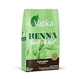 Vatika Naturals Henna Dark Brown Hair Colour 60g(6 x 10g Sachets) 100% Ammonia-Free Complete Grey Coverage Promotes Hair Shine (Packaging May Vary)