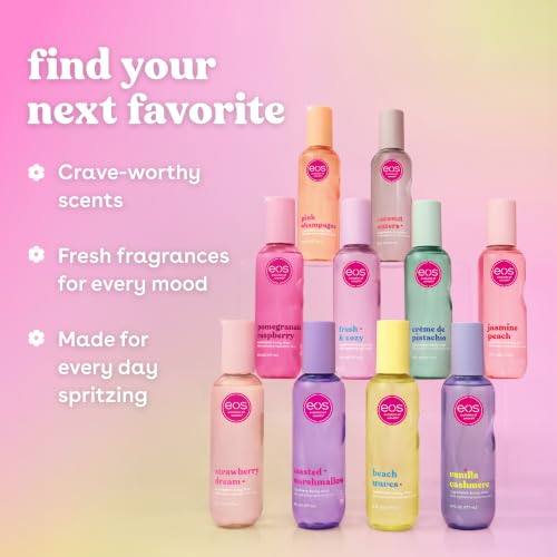 eos Cashmere Body Mist, Beach Waves, Coconut & Ocean Breeze, Hair & Body Mist for Women, Body Spray, Moisturizing, Hyaluronic Acid, Long-Lasting Fragrance, Vegan, Cruelty-free, 6 fl oz - Image 9