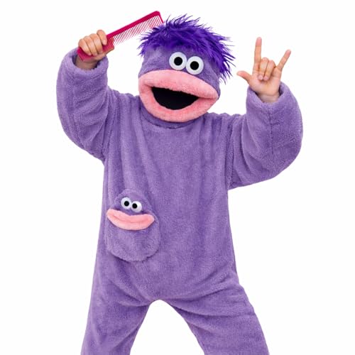 Silly Onesie, Plush Fleece Character Onesie Pajamas for Adults, Soft Coral Fleece One-Piece Loungewear Costume Machine (JP, �A���t�@