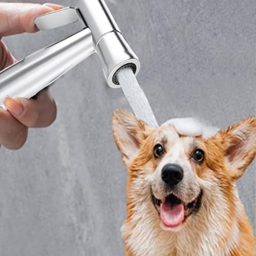 Ducha de bidé de acero inoxidable con manguera de resorte para baño 8