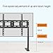 Universal Table Top, Adjustable Height Tabletop TV Base Fits 50-75 Inch TV Screen, Two Installation Methods, Holds Up to 60/132 Lbs