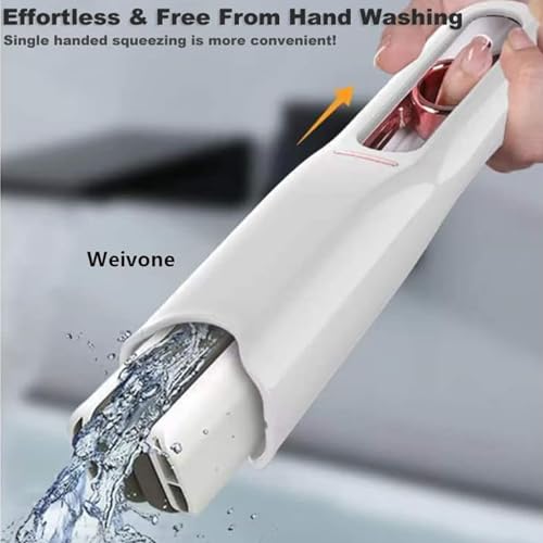 Miniatura 4 de Mini Mop, Unidades Lavables A Mano Mini Mop Desktop Clean,Pequeña Mopa De Esponja Con Función De Escurridor Para Cocina, Vajilla, Cepillo De Limpieza De Mesa