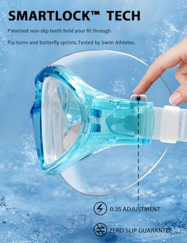 Image of Adult Swim Goggles, Liquid Silicone Anti Fog Swimming Goggles for Men and Women with Anti-Fog /UV & 180 Clear View
