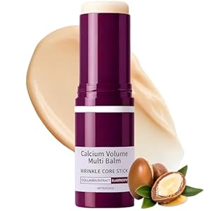 Calcium Multi Balm Stick for Face, Eyes, Lips & Neck – Korean Collagen Moisturizing Balm with Vitamin D & Shea Butter – Firming, Hydrating & Skin Barrier Care Stick for All Skin Types